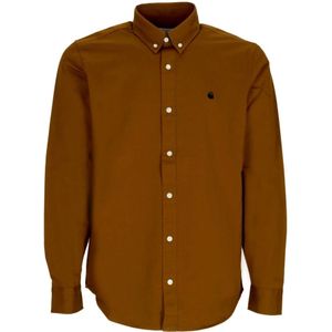 Carhartt Wip, Heren, Overhemden, Bruin, Maat: XL Katoen,
