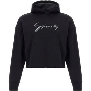 Givenchy, Dames, Sweatshirts & Hoodies, Zwart, Maat: XS