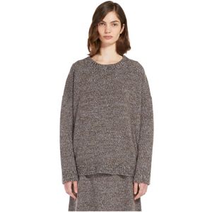 Max Mara, Dames, Truien, Bruin, Maat: XL Wol,