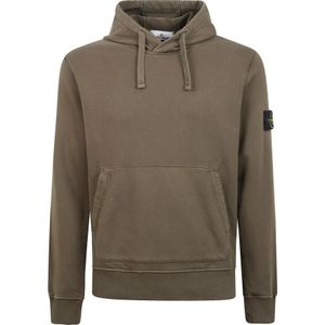 Stone Island - Hoodie - Bruin - Katoen