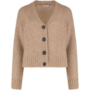 Peserico, Dames, Truien, Beige, Maat: S Wol,