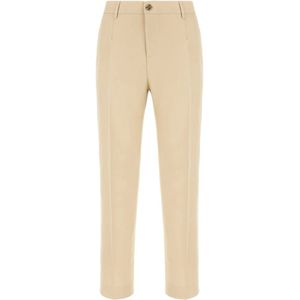 Golden Goose, Heren, Broeken, Beige, Maat: M Wol,