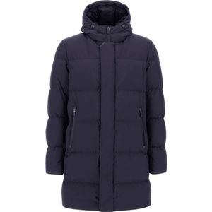 Herno, Heren, Mantels, Blauw, Maat: XL Nylon,