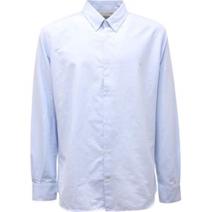 Brooksfield, Heren, Overhemden, Blauw, Maat: 2XL Flanel,