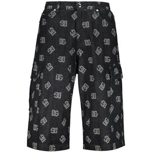 Dolce & Gabbana, Heren, Korte broeken, Veelkleurig, Maat: M Denim,