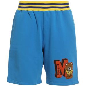 Moschino, Heren, Korte broeken, Blauw, Maat: M Katoen,