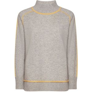 Elena Mirò, Dames, Truien, Grijs, Maat: S Wol,