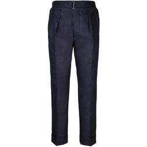 Officine Générale, Heren, Broeken, Blauw, Maat: XL Katoen,