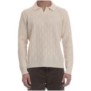 Drumohr, Heren, Truien, Beige, Maat: 2XL Wol,