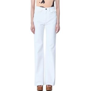 Chloé, Dames, Jeans, Wit, Maat: XS Denim,