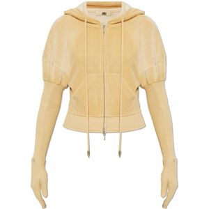 Knwls, Dames, Sweatshirts & Hoodies, Geel, Maat: XS Leer,