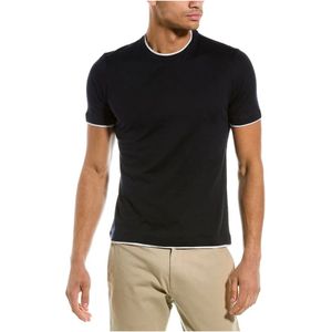 Brunello Cucinelli, Heren, Tops, Blauw, Maat: XS