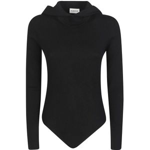 P.a.r.o.s.h., Dames, Tops, Zwart, Maat: L Denim,