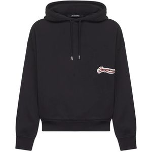 Jacquemus, Heren, Sweatshirts & Hoodies, Blauw, Maat: L Katoen,