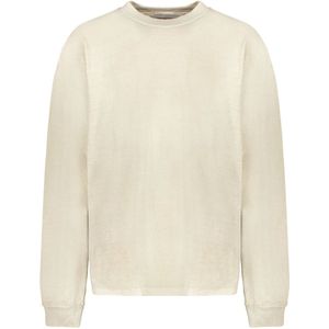 John Elliott, Heren, Sweatshirts & Hoodies, Beige, Maat: XL Katoen,