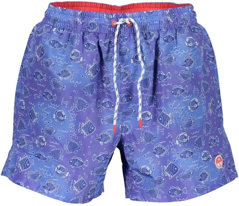 North Sails - Basic Volley - Bedrukte Zwemshort - Zeethema - Repreve Stof