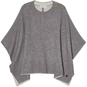 Busnel, Dames, Jassen, Grijs, Maat: ONE Size Wol,