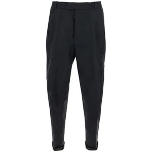 Dolce & Gabbana, Heren, Broeken, Zwart, Maat: M Linnen,