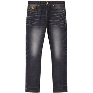 Versace, Heren, Jeans, Zwart, Maat: W32 Zijde,