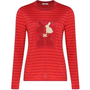 Max Mara, Dames, Tops, Rood, Maat: L Katoen,