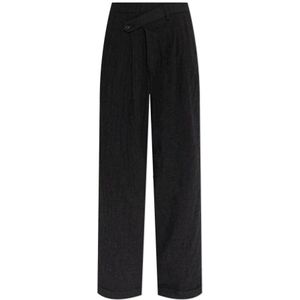 R13, Dames, Broeken, Grijs, Maat: W24 Wol,