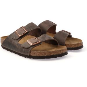 Birkenstock, Heren, Schoenen, Bruin, Maat: 45 EU Leer,