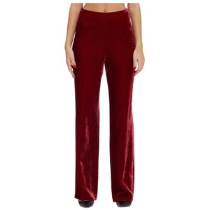 Moschino, Dames, Broeken, Rood, Maat: XS Zijde,