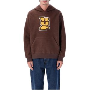 Huf, Heren, Sweatshirts & Hoodies, Bruin, Maat: S Fleece,