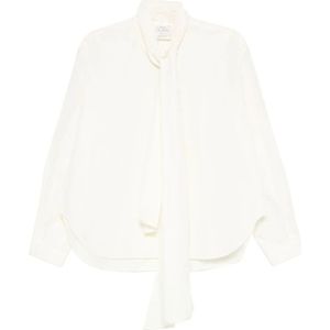 Forte Forte, Dames, Blouses & Shirts, Wit, Maat: M Katoen,