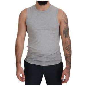 Ermanno Scervino, Heren, Tops, Grijs, Maat: M Katoen,