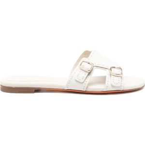 Santoni, Dames, Schoenen, Wit, Maat: 39 1/2 EU Leer,