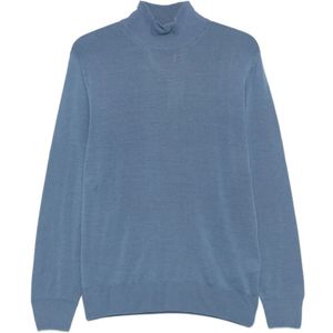 Canali, Heren, Truien, Blauw, Maat: 2XL Wol,