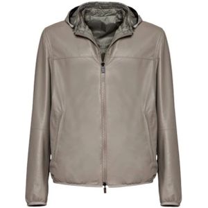 Gimo's, Heren, Jassen, Beige, Maat: XL Leer,