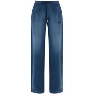 Off White, Dames, Broeken, Blauw, Maat: L