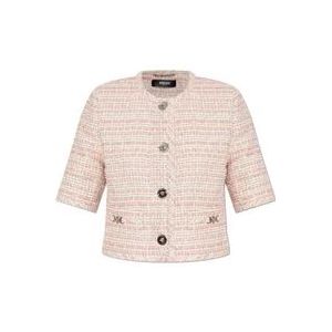 Versace Tweed Blazer , Pink , Dames , Maat: S