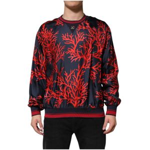 Dolce & Gabbana, Heren, Sweatshirts & Hoodies, Veelkleurig, Maat: XL Zijde,