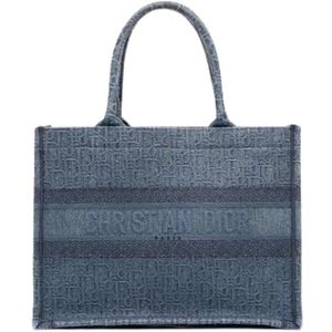 Dior Vintage, Dames, Pre-owned, Blauw, Maat: ONE Size Denim,