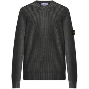 Stone Island, Heren, Truien, Grijs, Maat: 2XL Katoen,