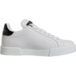 Dolce & Gabbana - Lage Sneakers - Wit - Dames - Leer