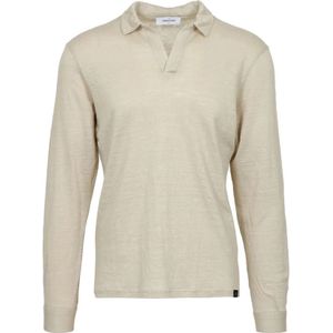 Gran Sasso, Heren, Tops, Beige, Maat: L Linnen,