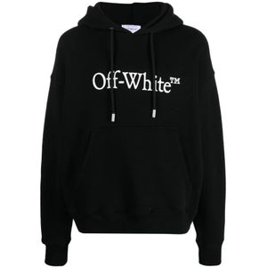 Off White, Heren, Sweatshirts & Hoodies, Zwart, Maat: S Katoen,