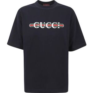Gucci, Heren, Tops, Blauw, Maat: XL Jersey,