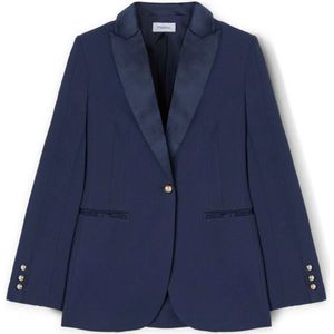 Motivi, Dames, Jassen, Blauw, Maat: 2XS Satijn,