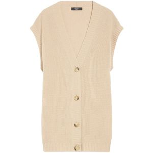 Weekend Max Mara, Dames, Truien, Beige, Maat: M Wol,