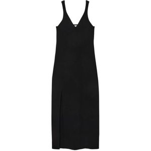 Lacoste, Dames, Jurken, Zwart, Maat: M