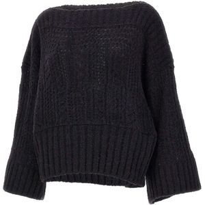 Maurizio Mykonos, Dames, Truien, Zwart, Maat: S Wol,