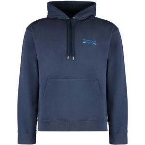 Maison Kitsuné, Heren, Sweatshirts & Hoodies, Blauw, Maat: XL Katoen,