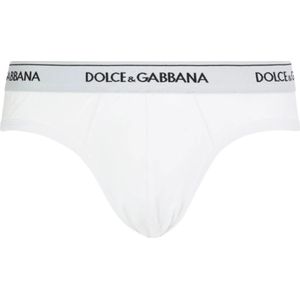 Dolce & Gabbana, Heren, Ondergoed, Wit, Maat: M Katoen,