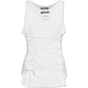 Moschino, Dames, Tops, Wit, Maat: XS Viscose,