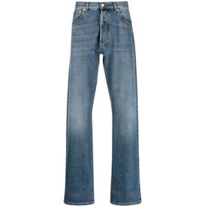 Alexander McQueen, Dames, Jeans, Blauw, Maat: 2XL